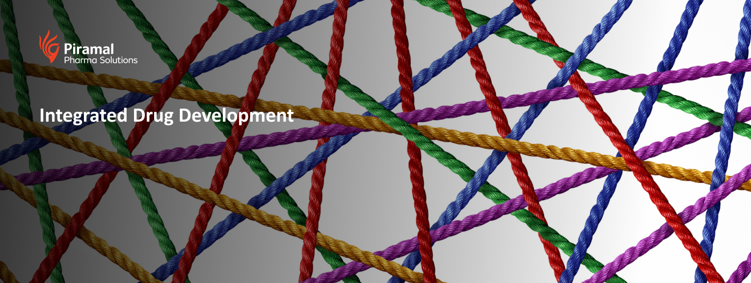 interconnected ropes symbolizing integrated drug development