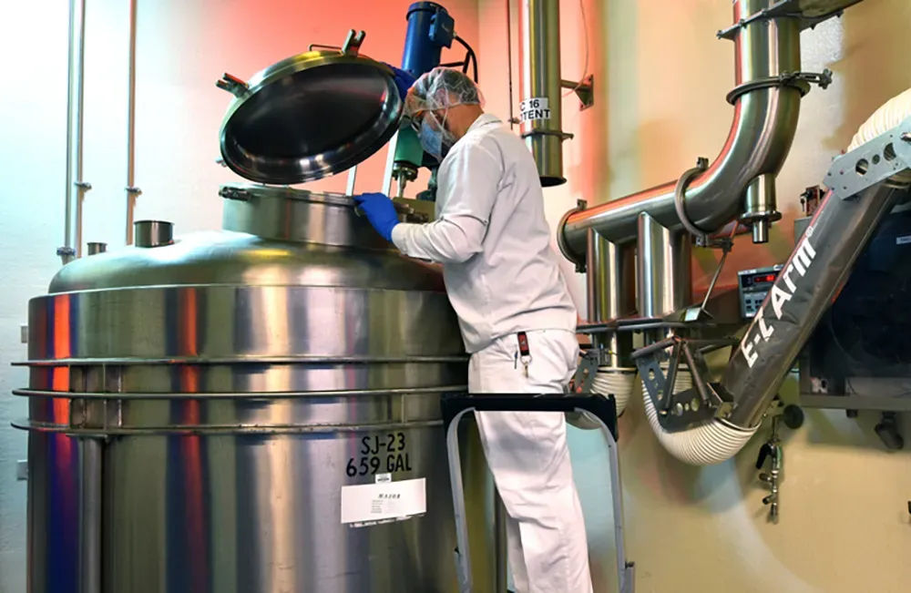 High Potency content  working in factory