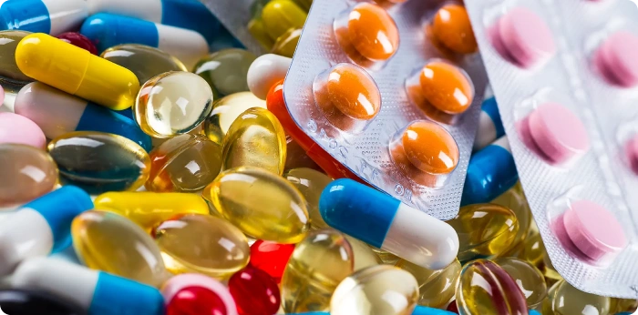 Various pharmaceutical capsules, tablets, and softgel dosage formulations