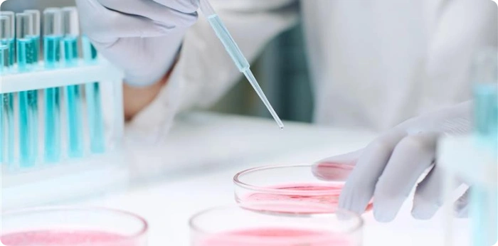 Scientist conducting pharmaceutical research in a laboratory