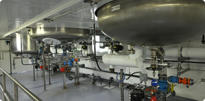 Stainless steel reactors used in pharmaceutical manufacturing