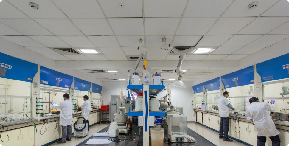 scientists producing pharmaceutical drug substances