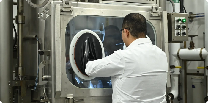 Pharmaceutical Expert Working in High-Containment Manufacturing Unit