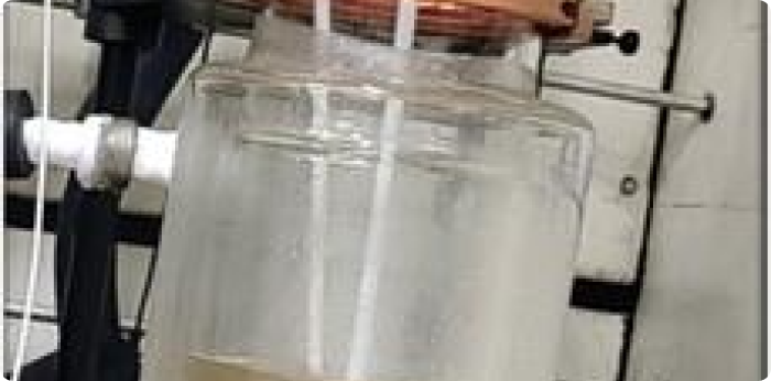 Glass laboratory reactor vessel used for biocatalysis and pharmaceutical process development in API manufacturing