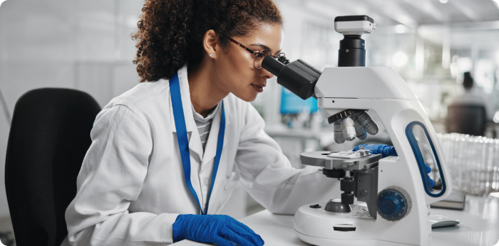 Biomedical Engineer Conducting Laboratory Research