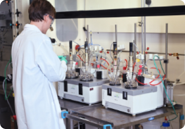 worker in lab testing