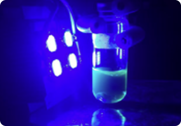 image W Blue LED Reaction set-up