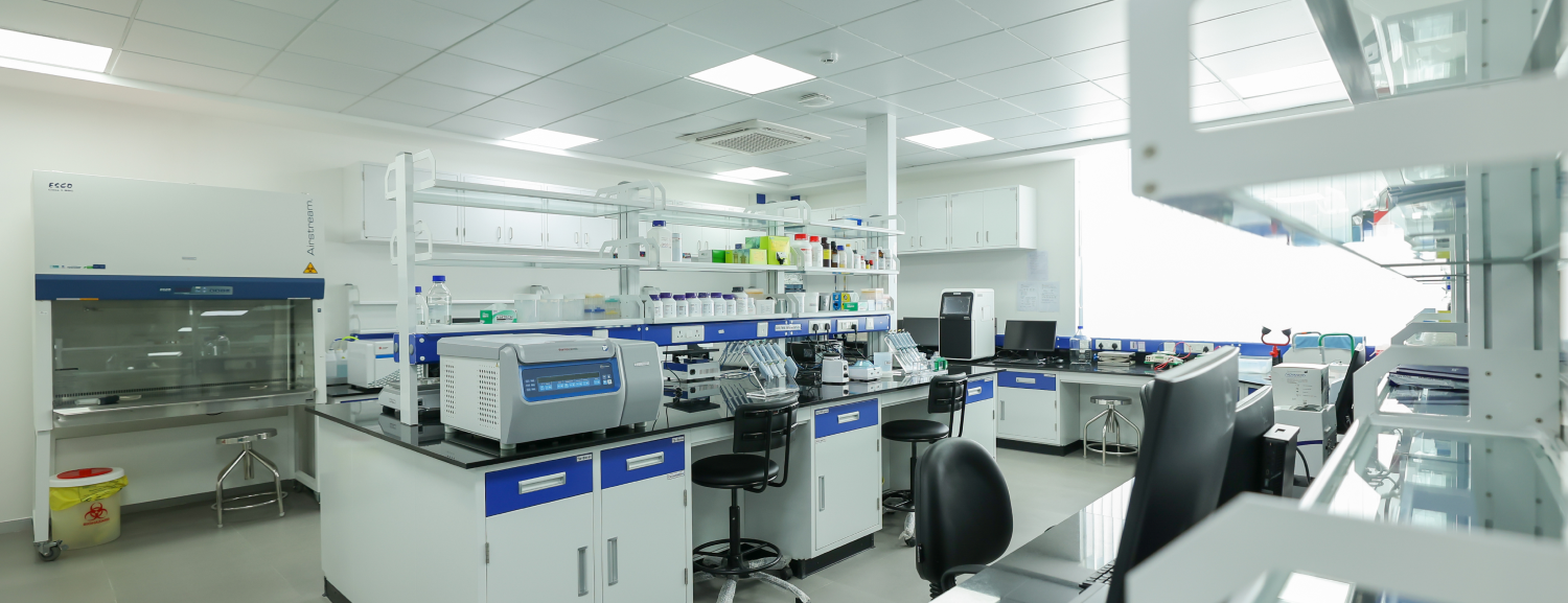 chemical storage shelves, safety equipment, and rolling chairs